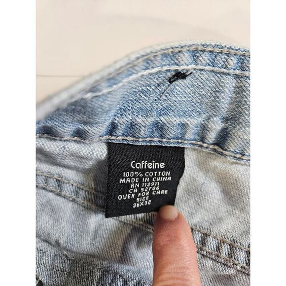 Caffeine Men's Lightwash Denim 36x32 - Picture 2 of 6